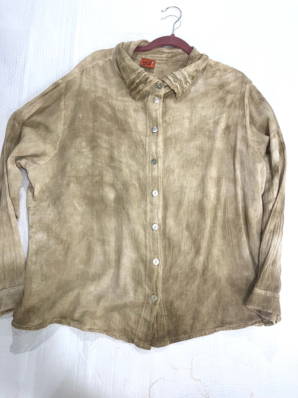 OH MY GAUZE! VINTAGE TIE DYE BUTTON SHIRT